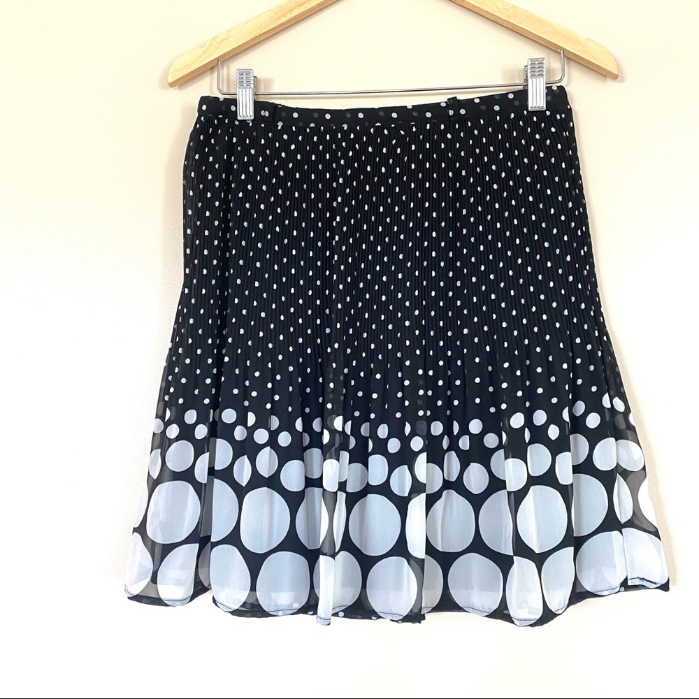 Elle Polka Dot Pleated Skirt